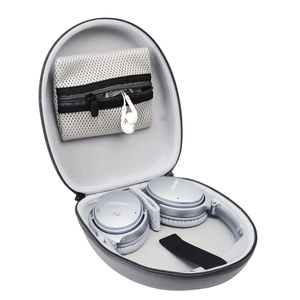 Estuche rígido de EVA personalizado para <span class=keywords><strong>auriculares</strong></span>, bolsa de almacenamiento a prueba de golpes con bolsillo para cables para <span class=keywords><strong>auriculares</strong></span> y accesorios - Product Image 4
