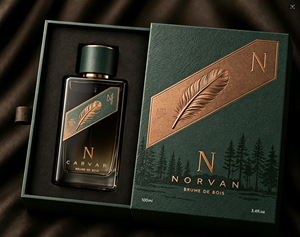 FX Custom Logo Eco-Friendly Luxury Perfume Bottle Packaging <b>Box</b> PU Leather Suede Magnetic Closure Matte/Glossy Lamination - Product Image 1