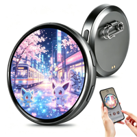 Badge numérique intelligent rechargeable OEM personnalisable avec écran, badge électronique pour collection de marchandises de fans d'idols, cadeau personnalisé