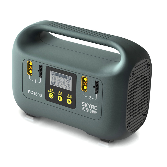 Skyrc PC1500 1500W 25A 2-Channel Balance Charger Multifunction Lipo Battery Charger for 12s 14s