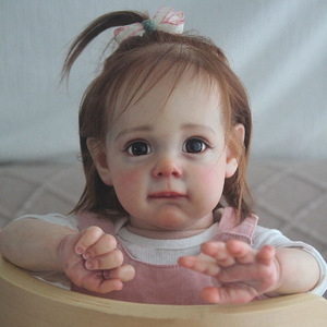 Nouvelle poupée Reborn de 22 pouces 2026, vente chaude, poupée fille faite à la main avec cheveux implantés, bébé mignon, vente en gros - Product Image 1