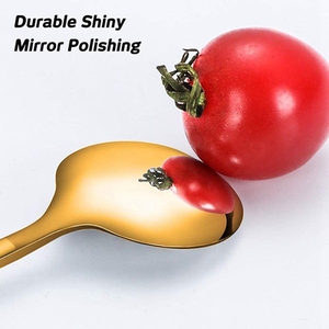 Gold Ladle <b>Spoon</b> Dinnerware Western Stainless Steel Cutlery Set Dinner <b>Spoon</b> <b>Soup</b> <b>Spoon</b> Tableware Kitchen - Product Image 6