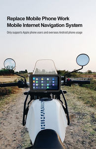 Caméras étanches de 6 pouces, moto, sans fil, CarPlay, Android Auto, enregistreur DVR, écran tactile, lecteur multimédia intelligent - Product Image 4