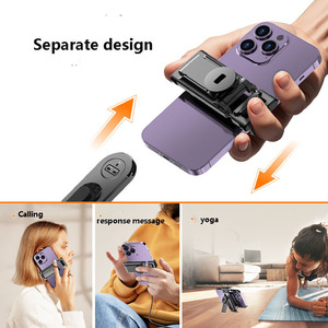 Alliage ABS 1.76m support mobile Flexible Selfie Stick automatique Pop-up magnétique télécommande trépied voyage-friendly téléphone portable - Product Image 5