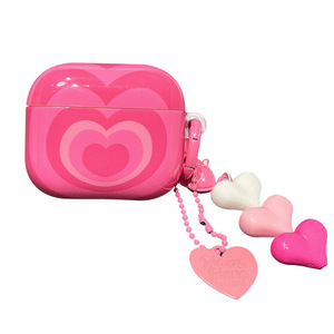Adecuado para AirPods Pro INS 1/2/3 generaciones universal Apple linda chica corazón colgante auricular funda protectora - Product Image 5