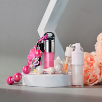 HKH Ensemble de gloss à lèvres personnalisé avec porte-clés, 6 couleurs, hydratant, parfum fruité, vitamine E, nœud décoratif, finition miroir