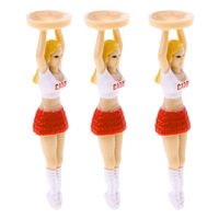 Tee de golf en plastique durable de 70 mm, en forme de personnage amusant, pour l'esthétique et le divertissement sur le parcours, Marque Qiangjian QJ Golf