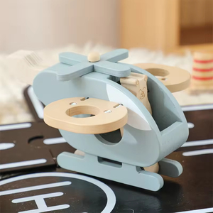 Offerta Speciale: Gioco Educativo Montessori in Legno con Piattaforma di Atterraggio per Elicottero, Logo Personalizzabile, per Bambini dai 2 ai 4 Anni - Product Image 4