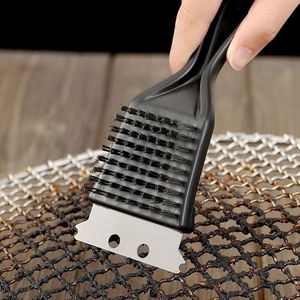 튼튼한 바베큐 오븐 청소 브러시(스크레이퍼 포함), 2 in 1 야외용 그릴 청소 브러시(긴 손잡이 후크 디자인)(8-12-18인치) - Product Image 6