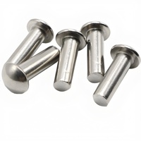 Rivets pleins à tête ronde DIN 660 haute durabilité en acier au carbone/inox/aluminium pour l'assemblage d'équipements industriels en tôle