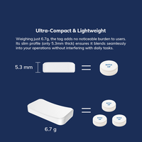 IIoT Beacon desain melengkung ringan Ibeacon Ip66 awet tahan air jarak jauh untuk situs konstruksi