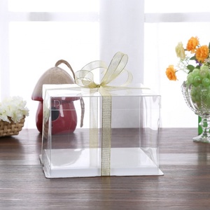 Custom Made Transparent Cake Box Clear Plastic <b>Packing</b> Single Layer Cake Pops Mini PET Paper UV Embossing Matt Lamination - Product Image 6