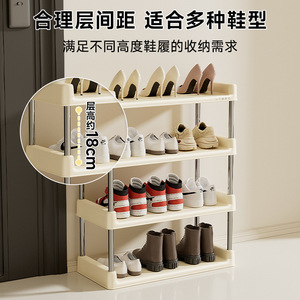 Zapatero de varias capas de 5 niveles, de plástico PP, tipo vertical, diseño minimalista, para almacenamiento en el hogar, dormitorio o entrada. - Product Image 3