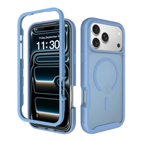 Funda Magnética 2 en 1 para iPhone 17 18 Pro Max, Protección Completa Mate Antigolpes y Antihuellas para la Cámara