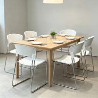 Chaise d'étudiant empilable au design ergonomique moderne pour salle de classe, bureau à domicile, école, conférence, salle à manger
