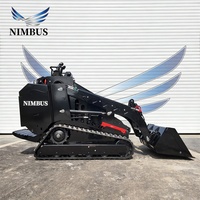Chargeuse compacte NIMBUS Premium à système hydraulique à action stable, idéale pour l'aménagement paysager et le jardinage