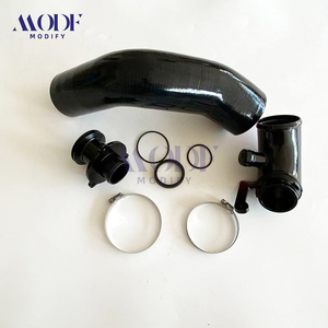 Kit de suppression du silencieux avec tuyau coudé d'admission <span class=keywords><strong>turbo</strong></span> et tuyau d'admission en silicone pour VW <span class=keywords><strong>Golf</strong></span> MK7 GTI R Audi S3 A3 TT EA888 Gen3 2015+ - Product Image 2