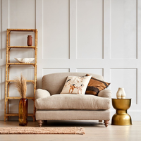 Canapé et fauteuil de style français moderne en tissu durable, meubles de salon en bois pour la maison, les hôtels et les chambres à coucher