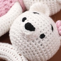 Poupées de chat tricotées à la main, animaux en peluche au crochet, mascotte personnalisée, cadeau sur mesure, décoration intérieure