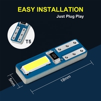 Hochwertige Anzeige lampe 2smd 7020 T5 LED W3W W1.2 W 73 74 Lampen zubehör Dekoration Armaturen brett Dash Side Car Interior Light