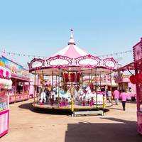 Manège rétro pour enfants, attraction de fête foraine intérieure/extérieure, manège amusant de fête foraine, manège monté sur remorque à vendre