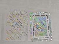 Autocollant holographique 3D anti-contrefaçon à couleurs fidèles pour cartons, lunettes, bagues, colliers, boucles d'oreilles, bracelets