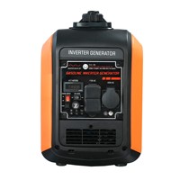 Générateur portable silencieux à onduleur 3,6 kW 4 temps refroidi par air, démarrage par lanceur, efficacité 95 %, garantie 2 ans, puissance maximale 3,6 kW, monophasé