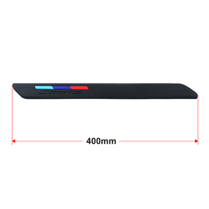 Front Lip <b>Strip</b> <b>Rubber</b> Trim Black White Sports Logo For Car Front Bumper Cover - Product Image 4