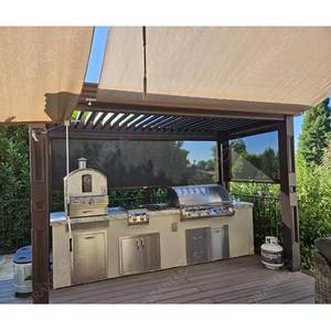 حديقة أثاث الفناء في الهواء الطلق شرفة العريشة المطبخ في الهواء الطلق العريشة الألومنيوم الشخصي العريشة - Product Image 5