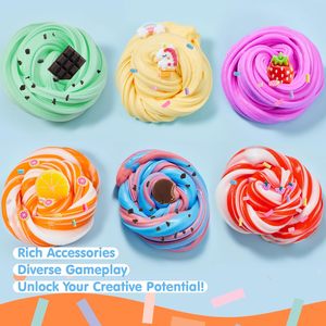 Slime Esponjoso Tipo Mantequilla a Precio de Fábrica, Colorido, Elástico, Suave, Perfumado, No Pegajoso, Juguete de Arcilla para Aliviar el Estrés para Niños - Product Image 4