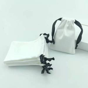 Pochette de rangement anti-poussière en coton avec rabat, personnalisable avec logo, pour montres, lunettes, bijoux – Emballage de luxe - Product Image 3