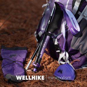 ไม้เท้าเดินป่าพับได้ WELLHIKE อลูมิเนียมอัลลอย 7075 แบบ 3 ท่อน น้ำหนักเบา - Product Image 5