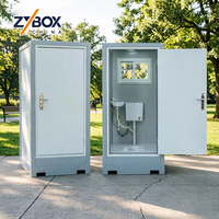 Toilettes chimiques modulaires préfabriquées portables WC individuel pour extérieur sur remorque certifiées CE US AU NZ