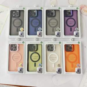 <span class=keywords><strong>Funda</strong></span> Magnética para Teléfono con Carga Inalámbrica, Color Caramelo, TPU, PC, Mate, para <span class=keywords><strong>iPhone</strong></span> 18, 17, 16, 15, <span class=keywords><strong>14</strong></span>, 13, 12, 11 Pro Max, XR, Capa, <span class=keywords><strong>Funda</strong></span> - Product Image 5