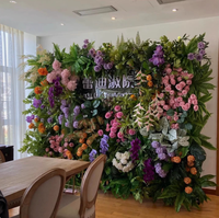 Panneaux de fleurs artificielles en buis vert, taille libre, personnalisés en usine, pour mur végétal