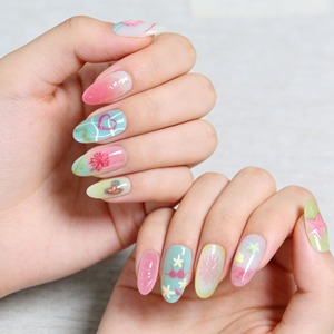 <span class=keywords><strong>Uñas</strong></span> Postizas K057 Ocean 3D con Diseño Tallado, Estilo Fresco y Suave INS, Estética Minimalista Occidental, ABS Premium Reutilizable, Venta al por Mayor, Stock Disponible - Product Image 1