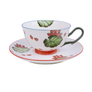 Manufacturer in Stock Luxury 9 oz Ceramic Coffee and <b>Tea</b> <b>Cups</b> <b>Set</b> Hand Painted Flower Design Classic Style Preservation Mugs - Product Image 1