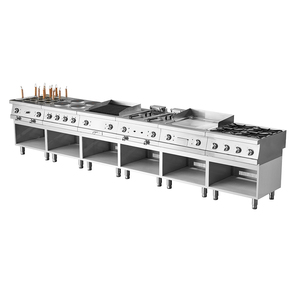 Cuisinières électriques Équipement <span class=keywords><strong>de</strong></span> cuisine commerciale Cuisinière électrique à 4 plaques chauffantes avec four - Product Image 6
