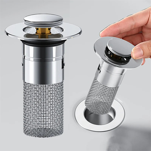 Multifunctional Floor Drain Filter Core Basin Drain Stopper Hair Catcher Shower Strainer Bathroom Accessory - Product Image 1