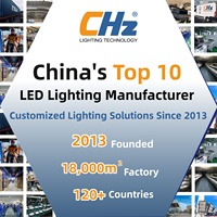 Lampadaire LED en alliage d'aluminium moulé sous pression CHZ, alimenté par batterie, pour usage routier, excellente dissipation thermique, durée de vie de 50 000 heures, lentille en verre, IP66