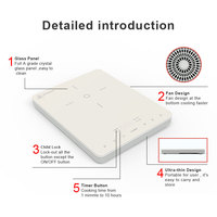 Série ultra-mince, plaque de cuisson à induction simple, contrôle tactile portable, certification CE, 220-240V, 2000W, multicolores