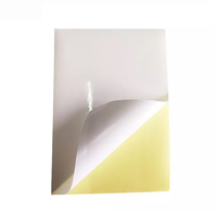 Autocollant en papier auto-adhésif à haute brillance en feuille ou en rouleau avec doublure en papier anti-glassine