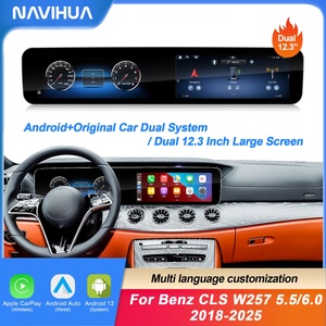 Navihua New Design Dual Screen Android <b>Car</b> Radio GPS Navigation Multimedia Carplay Auto Stereo <b>for</b> Mercedes CLS W257 2018-2025 - Product Image 6