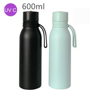 Botella de agua de autolimpieza UV inteligente, termo inteligente, artículos para el hogar, taza, muestra la temperatura, soporte para mantener el frío y el calor, precio de fábrica