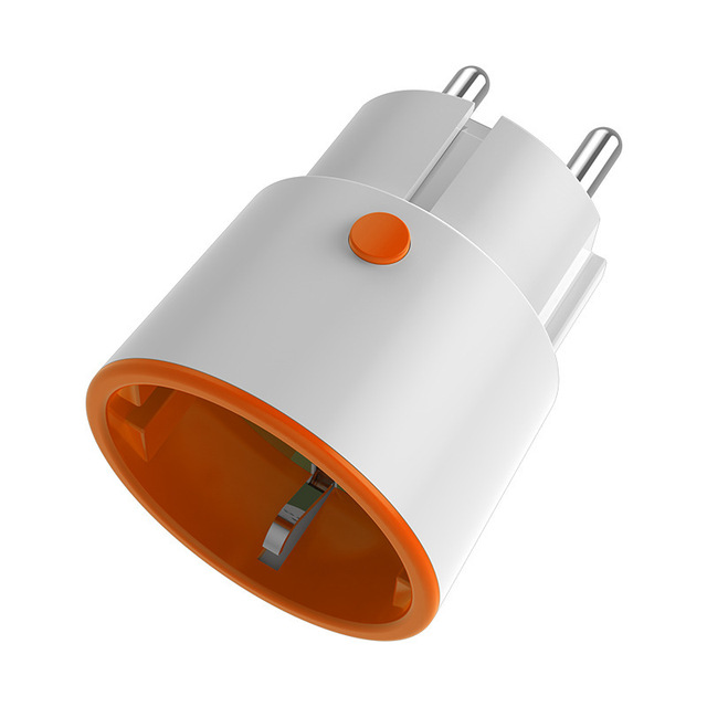 Tuya ZigBee 3.0 Smart EU Plug Socket 16A ABS Wall Socket with Metering Voice Control Via Tuya WiFi Gateway SDK Network