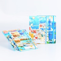 Bestseller Benutzer definierte Farb abdeckung Hardcover Notebook Office Business Tragbares Notizbuch Umwelt freundliche Kinder Illustration Notizblock