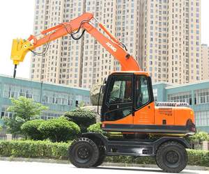 รถขุดขนาดเล็ก 9 ตัน ยี่ห้อซูโจว ประเทศจีน รุ่น HNE90W พร้อมอุปกรณ์กระจายดิน ราคา - Product Image 2