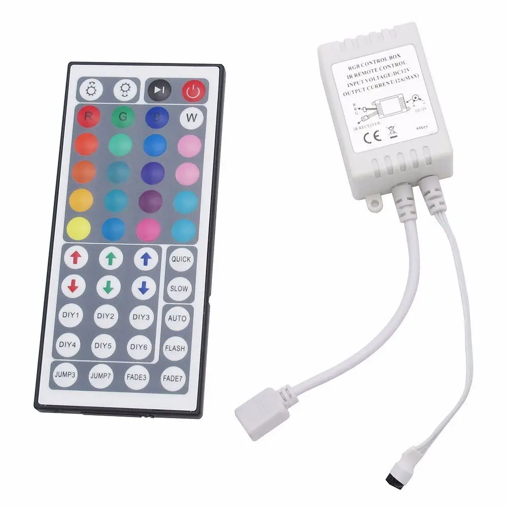Hersteller direkt Hochwertiger RGB-LED-Lichtleisten-Controller IR 44 Keys RGB-LED-Controller Für RGB-LED-Streifen