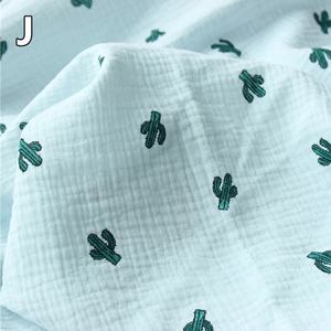 Tissu en <span class=keywords><strong>mousseline</strong></span> de coton à double couche froissé imprimé et lavé au sable <span class=keywords><strong>pour</strong></span> <span class=keywords><strong>les</strong></span> vêtements de bébé, <span class=keywords><strong>les</strong></span> couvertures, <span class=keywords><strong>les</strong></span> rideaux, <span class=keywords><strong>les</strong></span> auvents, OEKO-TEX - Product Image 2