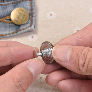 Retro Vintage Metal <b>Buttons</b> Round Patterned For Denim Clothing Jewelry Buckle Lead Free - Product Image 3